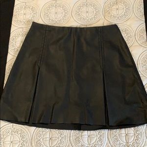 Faux leather skirt